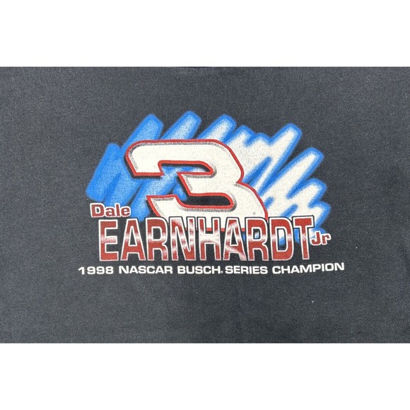 Vintage Dale Earnhardt Jr 1998 Busch Series Champion T-Shirt XL Two Sided NASCAR - Picture 5 of 12